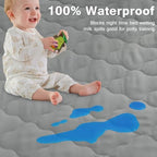 Pack and Play Mattress Pad Protector Sheet Fitted Waterproof Mattress Cover - Image 6
