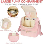 Wearable Breast Pump Bag with Cooler Compartment Fits - Image 4