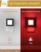 DORESshop Red Night Light, Night Lights Plug Into Wall, Light Sensor - Image 3