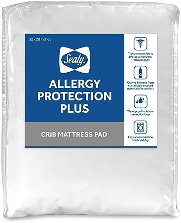 Sealy Baby Allergy Protection Plus Fitted Waterproof Infant Crib Mattress by SealyBaby