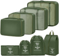 Packing Cubes for Travel 8 Set Luggage Organizer Bags by YEEYAA