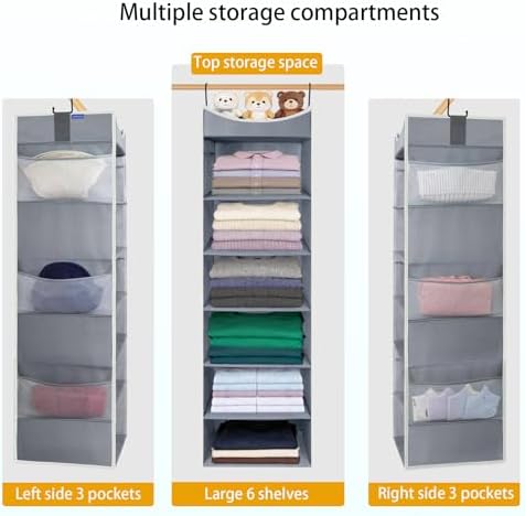 6-Shelf Hanging Closet Organizer and Storage - Image 5