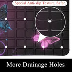 Bath Tub Shower Mat, Washable Bathtub Floor Mats, Suction Cups and Drain Holes - Image 2