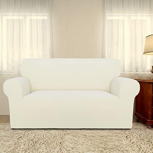 PureFit Stretch Loveseat Covers Fleece Couch Covers - Image 2