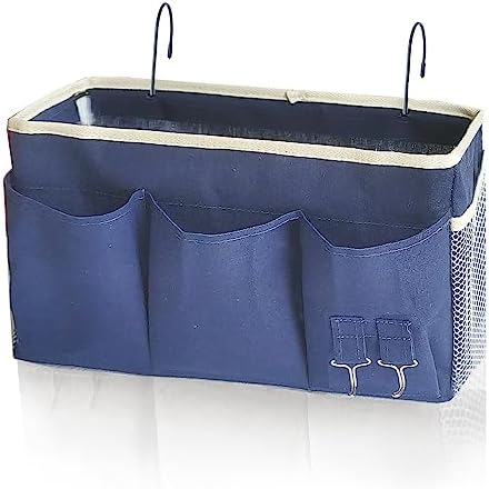 Bedside Caddy, Bedside Hanging Storage Organizer forBunk and Hospital Beds by SMALIGOLA