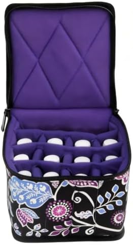 Weljoy 13 Bottle Essential Oil Carrying Case, Night Paisley by Weljoy