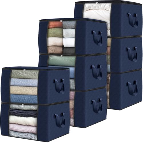 Fab totes 8 Pack Storage Bags for Clothes Blanket Storage Bins by Fabtotes
