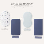 Bearmoss 2-Pack Baby Bassinet Sheets - Image 2