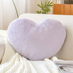XVTRU Lavender Heart Pillows, Cute Heart Decorative Pillow, Heart Shaped Throw by XVTRU