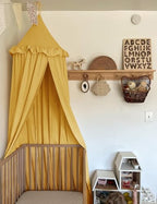 ZEAK Kids Bed Canopy with Ruffles Cotton Hanging Tent Frills Curtain Net by ZEAK