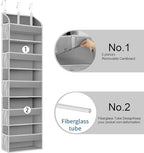 TAHAVICE 2 Pack Over the Door Storage Organizer, 5 Large & 10 Mesh Pockets - Image 5
