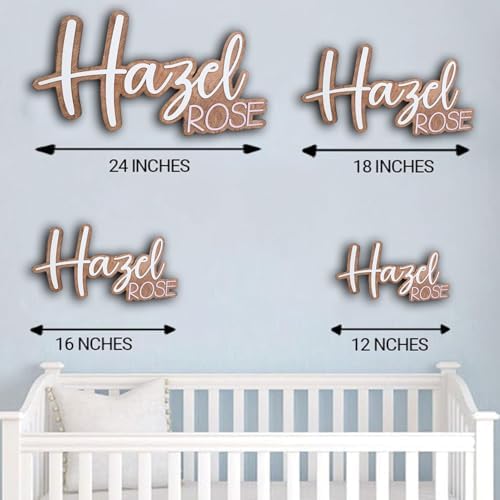 Personalized nursery name sign, baby name sign, name sign - Image 4