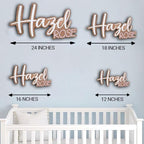 Personalized nursery name sign, baby name sign, name sign - Image 4