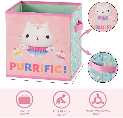 Idea Nuova Gabby’s Dollhouse Set of 2 Collapsible Storage Cubes - Image 4