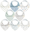 KeaBabies 8pk Organic Baby Bandana Bibs by KeaBabies