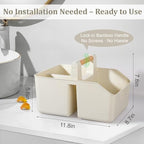 rejomiik Plastic Shower Caddy, Portable Basket - Image 3