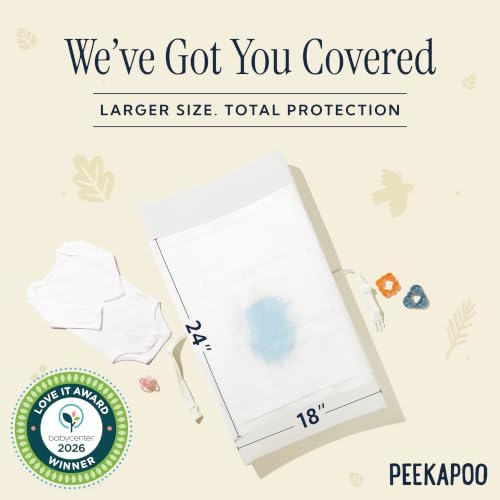 Peekapoo Disposable Baby Changing Pad Liners - Image 2