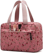 Large Makeup Bag for Women Corduroy Cosmetic bag Make up Bags Zipper Pouch - Image 2