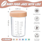 DRKIO 12 pcs Baby Food Storage Containers 8 Oz Small Glass Jars - Image 2