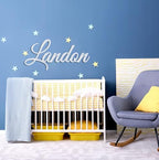 Custom Nursery Name Sign, Personalized Baby Room Wall Decor, Handmade Wooden - Image 3