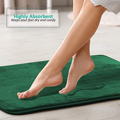 Clara Clark 2 Piece Bathroom Rugs Bath Mat Set, Velvet Memory Foam Bath Mats - Image 2