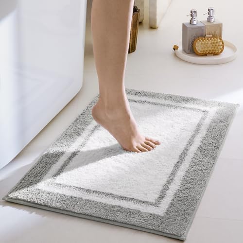 GRANNY SAYS Microfiber Bathroom Rugs Non Slip Washable, Water Absorbent by GRANNYSAYS