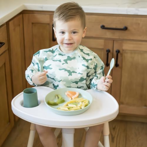 Tiny Twinkle Long Sleeve Bib for Babies&Toddlers|2-Pack Waterproof Smock Bib - Image 2
