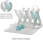 Munchkin Bottle Drying Rack and Mat, Holds 8 Bottles, Pump Parts, & Accessories - Image 5