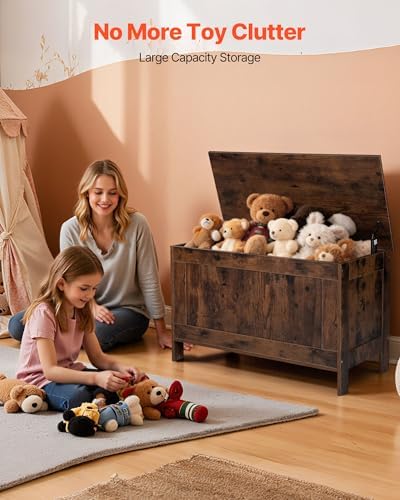 VEVOR Kids Storage Bench, Wooden Toy Box Chest, Large Storage Cabinet - Image 2