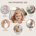 Muslin Swaddle Blankets for Newborn, 2 Pack Breathable Soft Receiving Blanket - Image 6