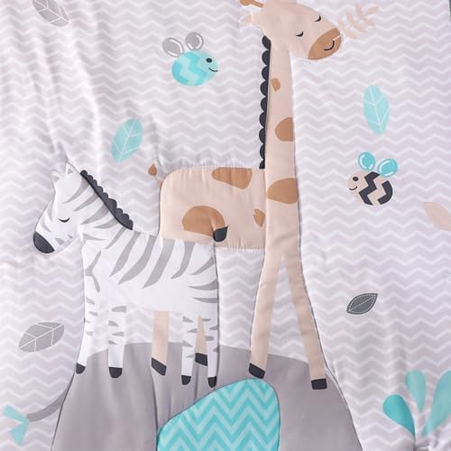 Mini Crib Bedding Set Boy, 3 Piece Baby Bedding Set Nursery Bedding Set Elephant - Image 6