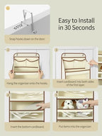 Yecaye 5 Tier Over the Door Organizer, Swing-proof Door Organizer Hanging - Image 4