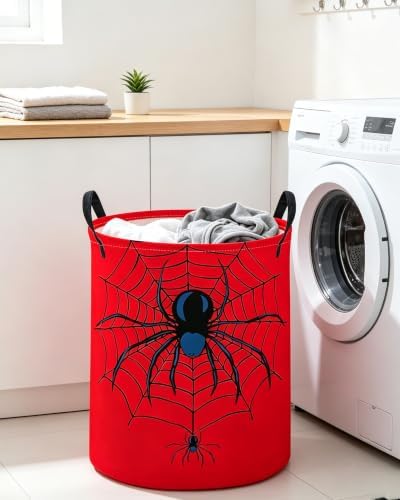 ESSME Kids Laundry Basket, Spider Hamper Collapsible Canvas Waterproof Storage - Image 3