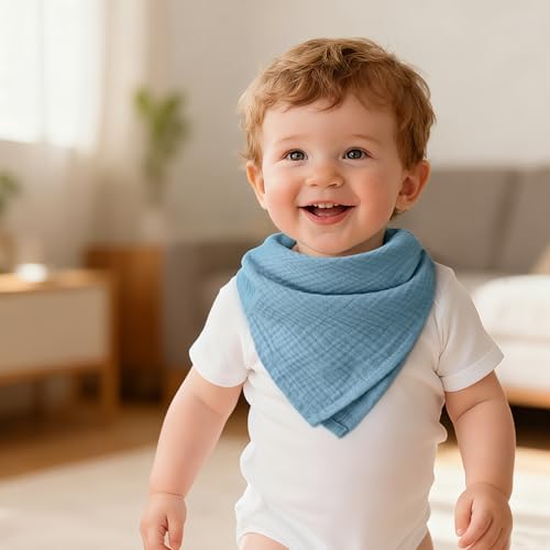 Muslin Receiving Blankets 5 Pack, Soft Swaddle Wraps - Image 3