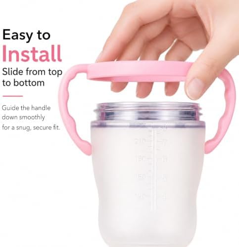 CHUBBIEE Baby Bottle Handles for Comotomo 5oz & 8oz, Ergonomic Non-Slip Grips - Image 4