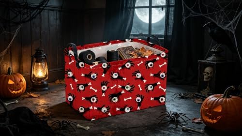 Sanjiaofeng Rectangular Halloween Ghost Hand Storage Basket, Trick or Treat - Image 3