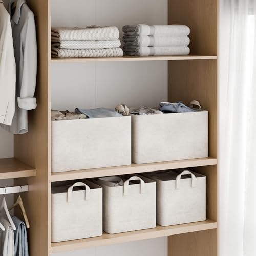 StorageWorks Linen Closet Storage Bins, 45L Storage Baskets - Image 2