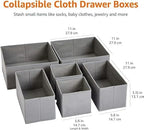 Amazon Basics Collapsible Cloth Drawer Organizer Boxes - Image 2