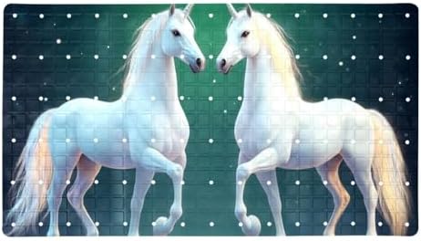 Shower Mat Non Slip 26.8 x 15.1 Inches, Starry House Bathtub Mat Shower Stall by Anna+Cowper