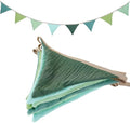 Pennant Banner Bunting Flags Green, Garland Triangle Banners Olive Green Fabric by Uorbmaio