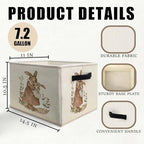 Vintage Bunny Storage Bins Basket, Toybox - Image 6