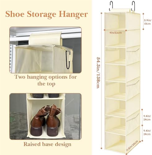 Hanging Shoe Organizer for Closet - Image 3