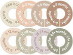 cephira Baby Closet Dividers for Clothes – Earth Tone Round Baby Clothes by Unknown