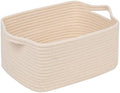 CubesLand Cube Storage Organizer Basket Bin, Cotton Rope Shelves Basket by CubesLand