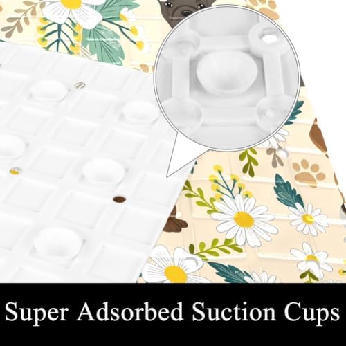 Shower Mat Bathtub Mat, 26.8x15.1 inch, Non-Slip Bath Mat - Image 3