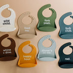 Denver James Silicone Feeding Bibs | Dishwasher Safe. Waterproof. Adjustable. - Image 4