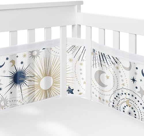 Sweet Jojo Designs + BreathableBaby 2-Piece Breathable Mesh Crib Liner Set by SweetJojoDesigns