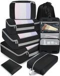 BAGAIL 6 Set/8 Set/10 Set Packing Cubes Various Sizes Packing Organizer by BAGAIL