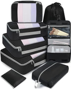 BAGAIL 6 Set/8 Set/10 Set Packing Cubes Various Sizes Packing Organizer by BAGAIL