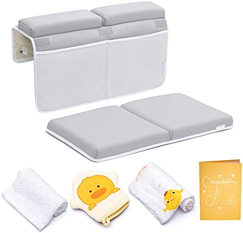 Bath Kneeler and Elbow Rest Pad, 1.75 inch Extra Thick Baby Bath Kneeling Mat by BABY+BOOTH